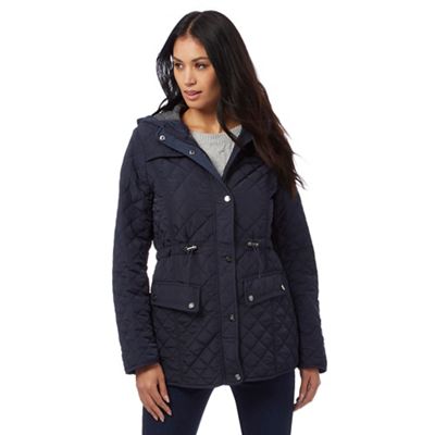 Maine New England Navy quilted coat
